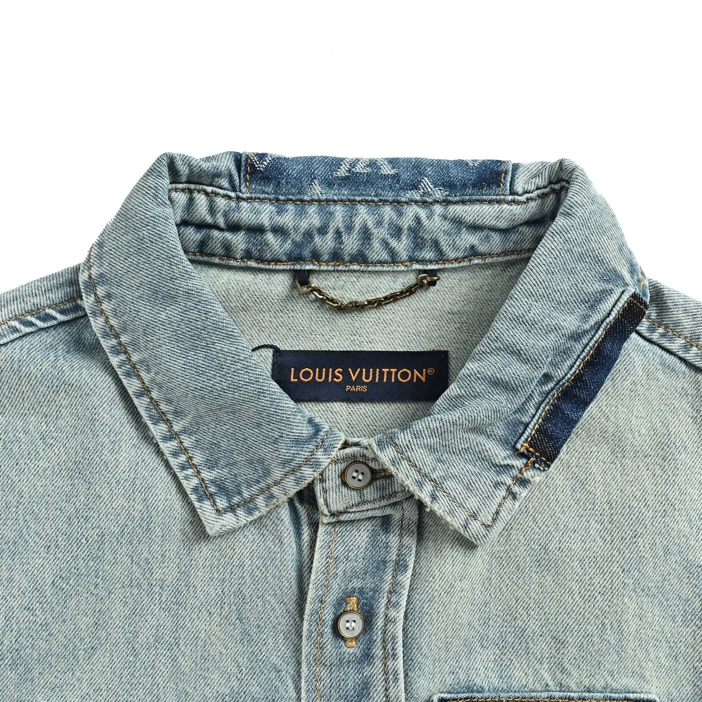Louis Vuitton/Louis Vuitton presbyopic patchwork denim jacket